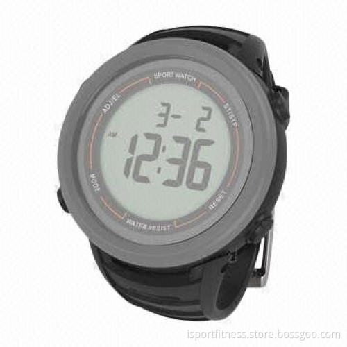 10 Laps Waterproof Wrist Stopwatch with Two Alarms